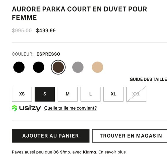 RUDSAK PARKA COURT BLEU MARINE ETAT NEUF PORTÉ 2 FOIS AVEC FOURRURE - Picture 10 of 10